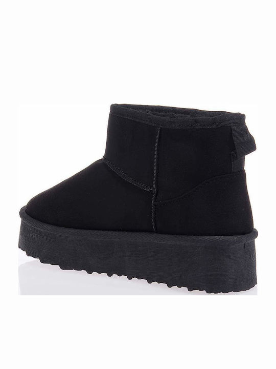 Top Shoes Черни Дамски ботуши