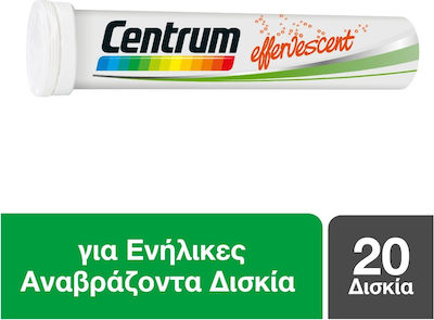 Centrum A to Zinc Multivitamin for Energy & Immune System Boost Orange 20 eff. tabs