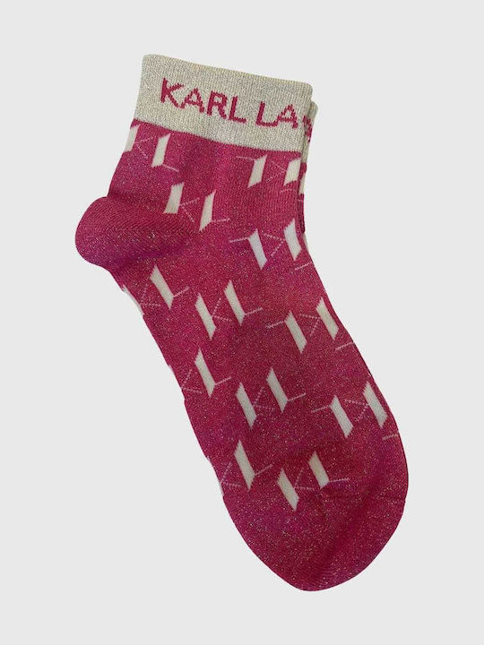 Karl Lagerfeld K/ikonik Чорапи Розови 3Пакет