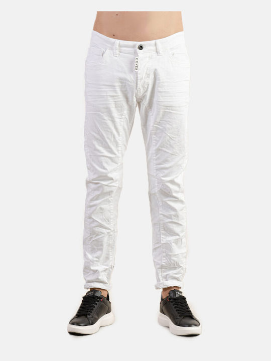 Cover Jeans Ανδρικό Παντελόνι Τζιν White