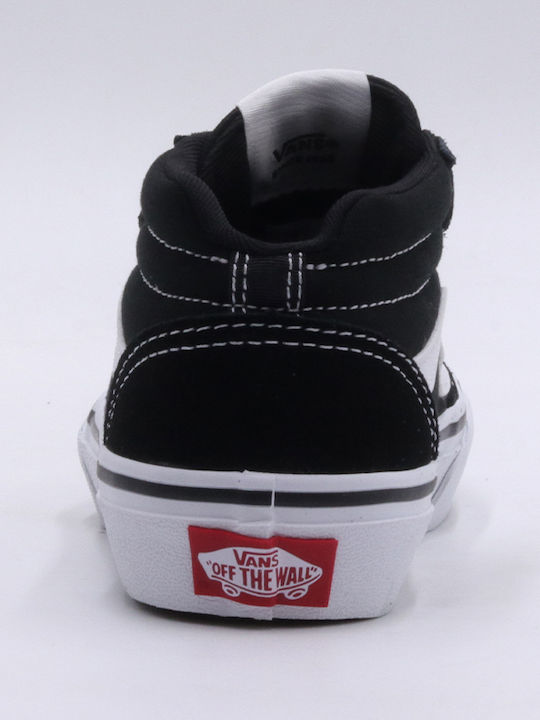 Ward Mid V Παιδικά Sneakers High με Σκρατς Μαύρα