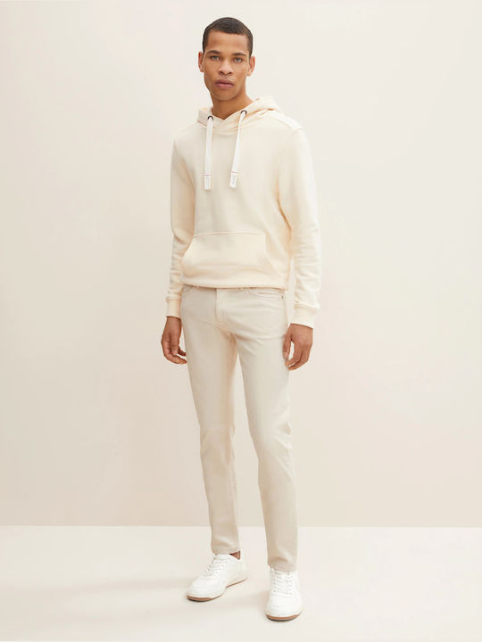 Tom Tailor Ανδρικό Παντελόνι Τζιν σε Slim Εφαρμογή Off White