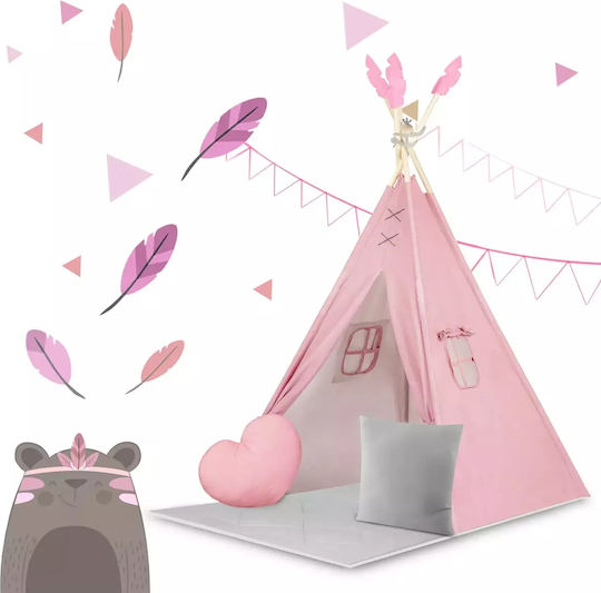 Nukido Kids Indian Teepee Play Tent Teepee for 3+ years Pink