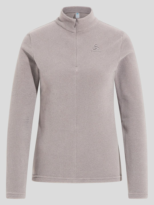 Fleece Γυναικεία Ζακέτα σε Ταμπά Χρώμα