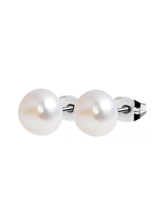 Akzent Earrings made of Steel with Pearls