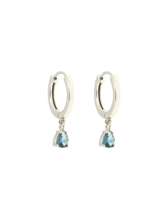 Q-Jewellery Earrings Hoops made of Platinum