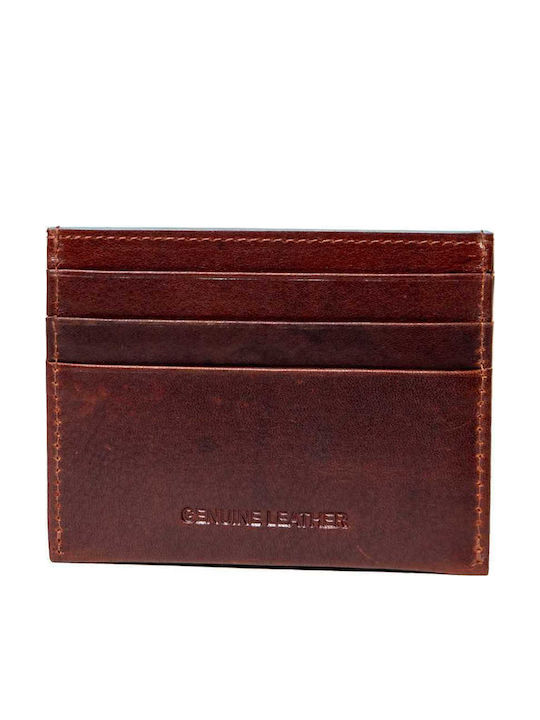 Leather Men's Wallet Cards Brown