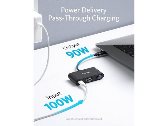 Anker PowerExpand USB-C Docking Station με HDMI 4K PD Μαύρο