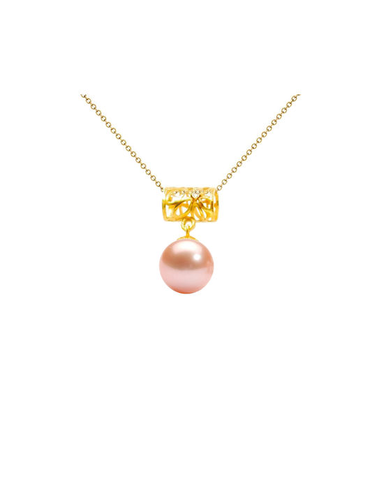 Margaritari Necklace from Rose Gold 18k with Pearls