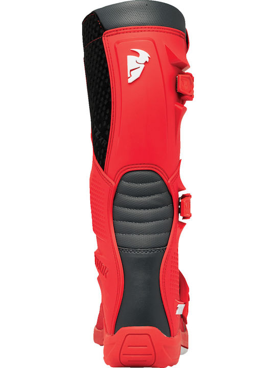 Thor MX Blitz XR Ανδρικές Μπότες Motocross Δερμάτινες Red/Charcoal