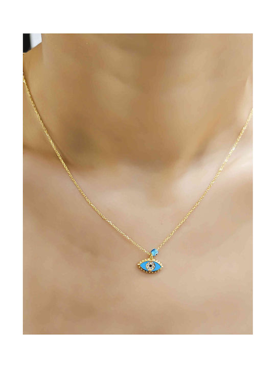 Kurshuni Necklace Eye from Gold Plated Silver