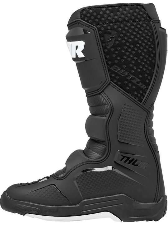 Thor MX Blitz XR Ανδρικές Μπότες Motocross Δερμάτινες Black/White