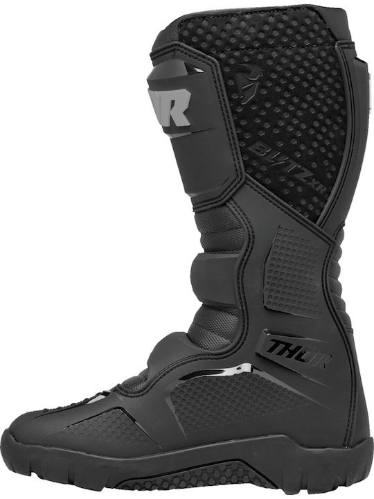 Thor Blitz XR Trail Ανδρικές Μπότες Motocross Δερμάτινες Black/Grey