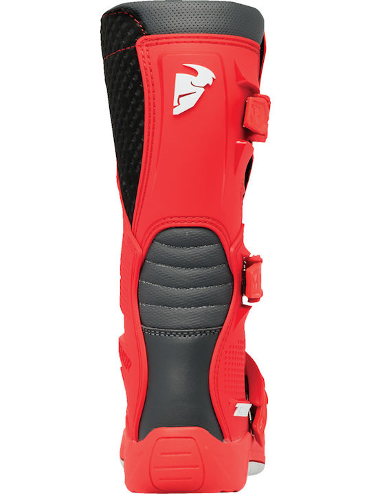 Thor MX Youth Blitz XR Din piele Red/Charcoal