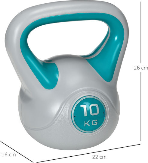 Sportnow Sportnow Kettlebell din PVC 10kg Verde