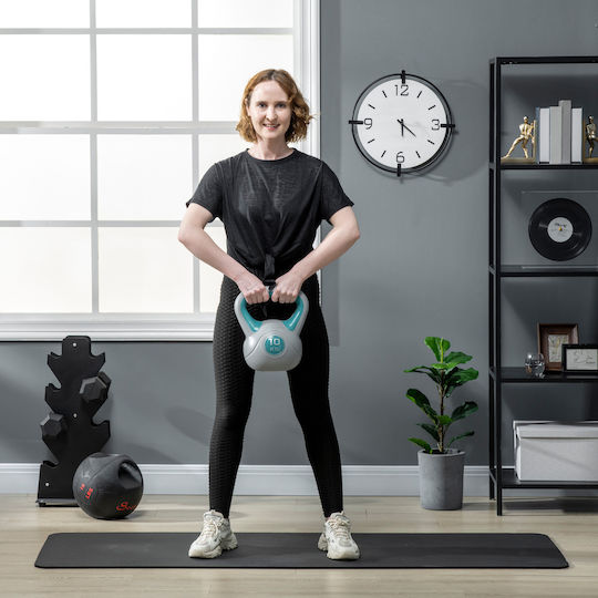 Sportnow Sportnow Kettlebell din PVC 10kg Verde