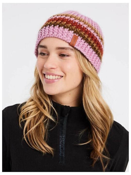 Beanie Unisex Fleece Beanie Gestrickt in Rosa Farbe