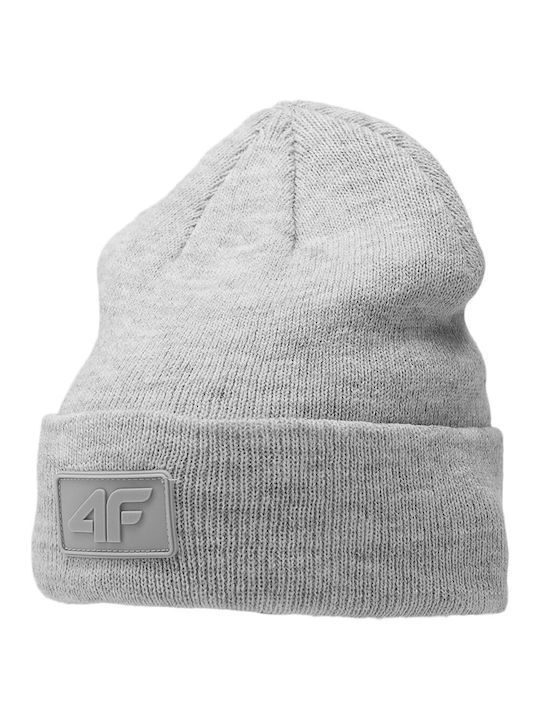 4F Beanie Ανδρικός Σκούφος Πλεκτός σε Πορτοκαλί χρώμα