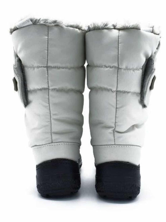Adam's Shoes Γυναικείες Μπότες Χιονιού με Γούνα Λευκές