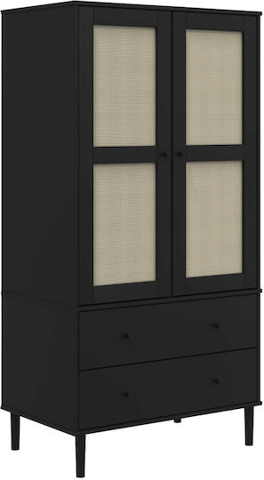 Δίφυλλη Ντουλάπα με Καθρέπτη 90x55x175cm Δίφυλλη Ντουλάπα με Καθρέπτη 90x55x175cm