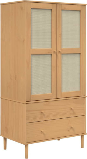 Δίφυλλη Ντουλάπα με Καθρέπτη 90x55x175cm Δίφυλλη Ντουλάπα με Καθρέπτη 90x55x175cm