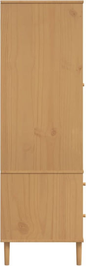 Двойна врата Гардероб с Огледало Coffee 90x55x175см