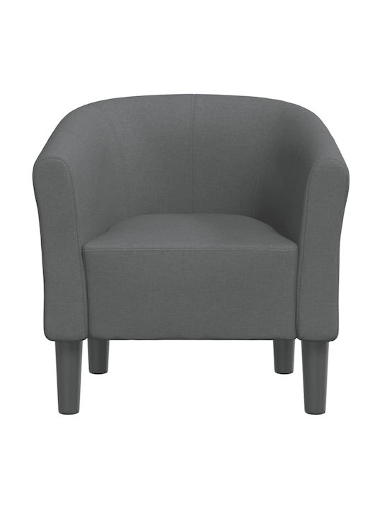 Barrel Armchair Dark Grey 70x56x68cm