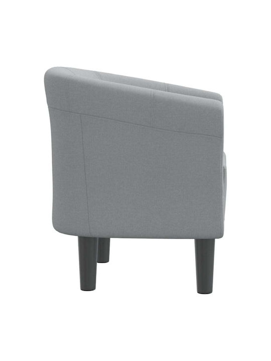 Barrel Armchair Light Grey 70x56x68cm