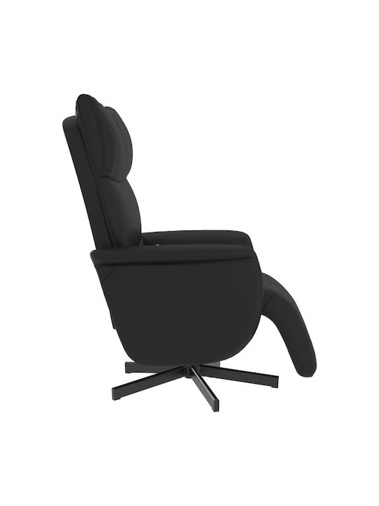 Fotoliu Relax Masaj cu Puf din Piele Ecologică Întuneric 71x84x106.5cm