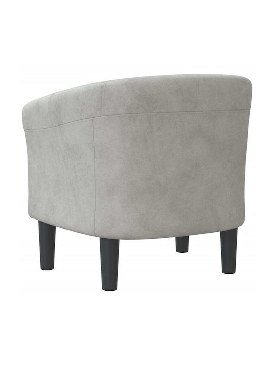 Barrel Armchair Light Grey 70x56x68cm