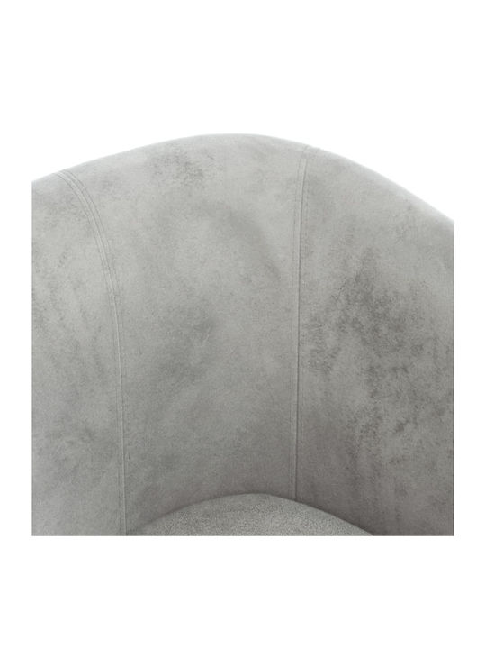 Barrel Armchair Light Grey 70x56x68cm