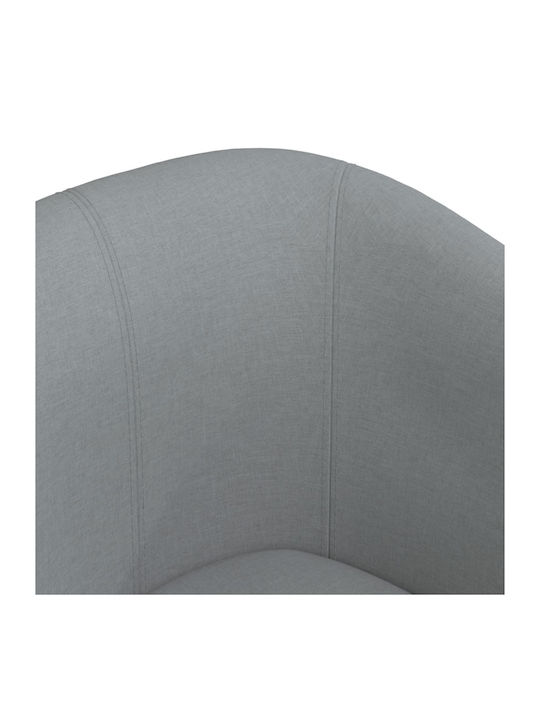 Barrel Armchair Light Grey 70x56x68cm