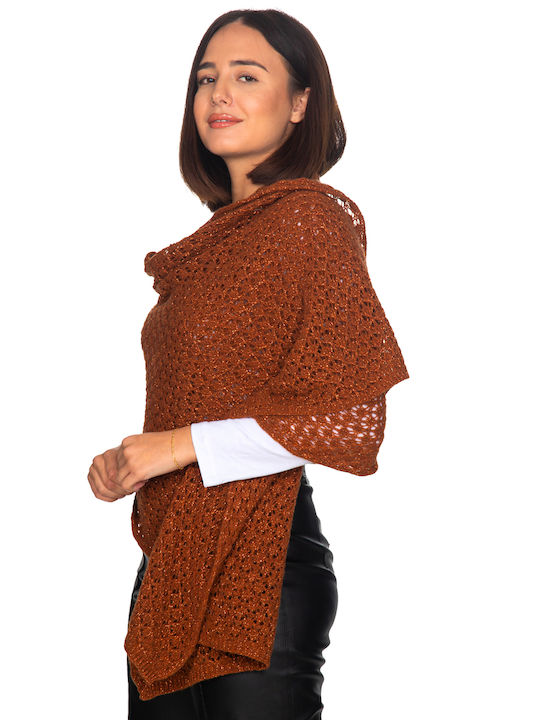 Vera Women's Knitted Scarf Brown