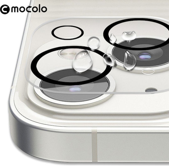 Mocolo Lens Full Camera Protection Membrane Black for the iPhone 15 / 15 Plus