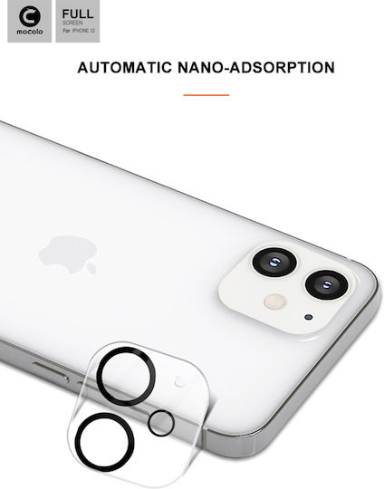 Mocolo Lens Full Camera Protection Membrane Black for the iPhone 11, 12 mini