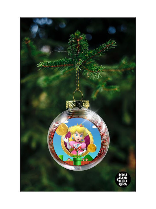 Christmas Plastic Ball Ornament Transparent 8cm