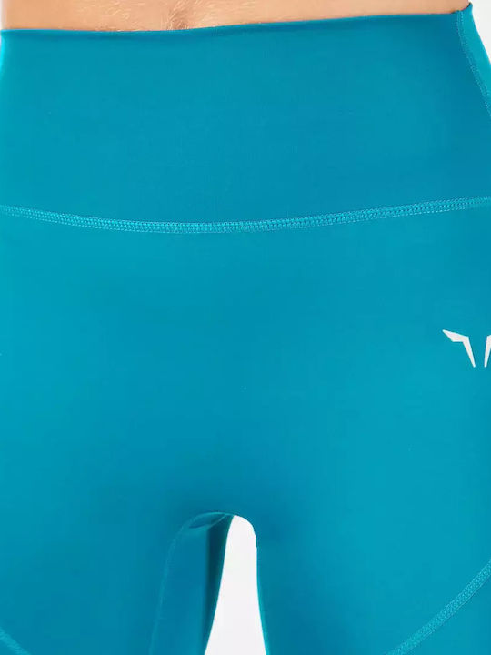 Instruire Colanti de femei Lung Colanti Talie inalta & Push Up Deep lagoon