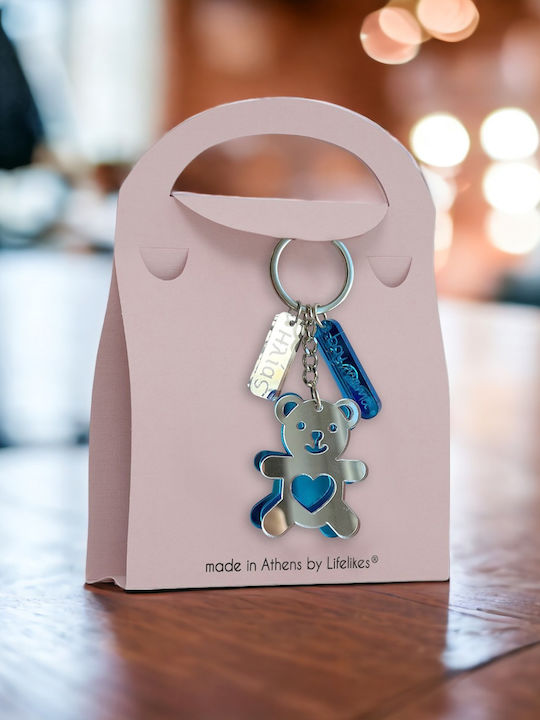 LifeLikes Handmade Light Blue Keychain