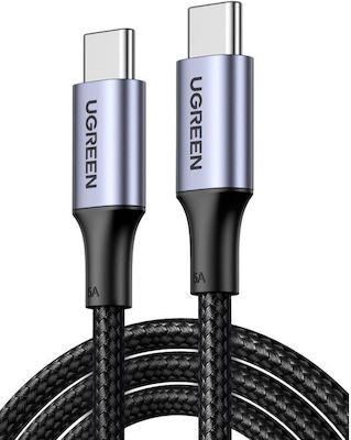 Ugreen USB 2.0 Cablu USB-C bărbătesc - USB-C de sex masculin 100W Negru 1m (70427)