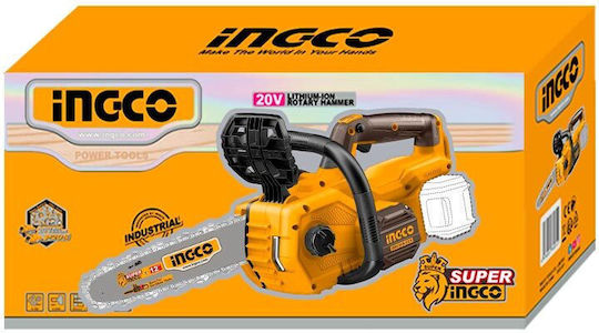 Ingco Fierăstrău cu acumulator 2x4Ah Brushless 20V 6.5kg cu lamă 30cm