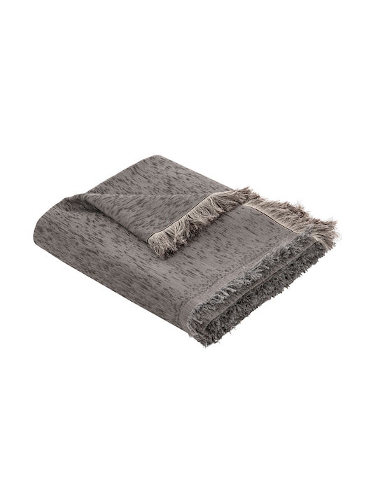 HomeMarkt Dreamtopia Ριχτάρι Τριθέσιου Καναπέ Chenille 170x295εκ. Γκρί