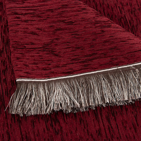HomeMarkt Dreamtopia Three-Seater Sofa Throw Chenille 170x295cm Burgundy