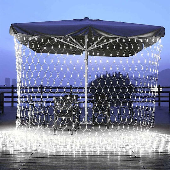 192 Lichterketten LED 3m. x 200cm Weiße Typ Netz 1Stück