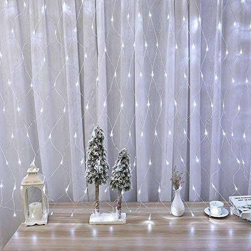 192 Lichterketten LED 3m. x 200cm Weiße Typ Netz 1Stück