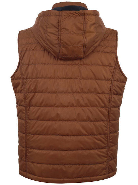 New Company Men's Sleeveless Puffer Jacket BURLYWOOD 61-2033-8