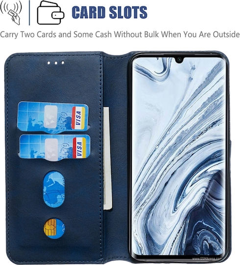 Cc9 Pro Classic Calf Texture Horizontal Buchen Sie Synthetisches Leder Blau (Xiaomi Mi Note 10 / Mi Note 10 Pro)