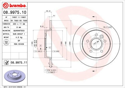 Brembo Brake Discs for Ford C-Max Volvo C30