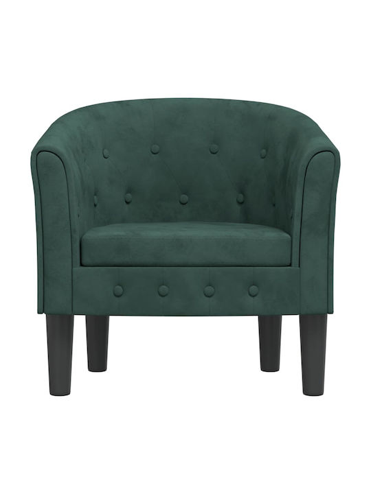 Фотьойл Кадифен Dark Green 70x56x68см