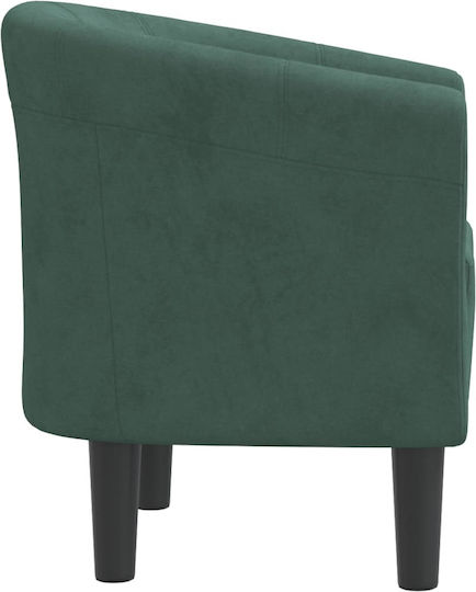 Armchair Dark Green 70x56x68cm