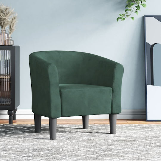 Armchair Dark Green 70x56x68cm